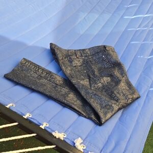 Dark Metallic Snake Print, Cotton blend, E 39 by Eric, Straight Leg Jeans